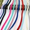 JZYSS Lace Trim 4-Piece 5-Yard 10 mm Elastic Ribbon, Spandex Band, Tulle Tape for Headbands, Dresses, DIY Crafts and Garments, Blue, 5 Yards view 3