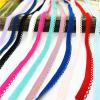 JZYSS Lace Trim 4-Piece 5-Yard 10 mm Elastic Ribbon, Spandex Band, Tulle Tape for Headbands, Dresses, DIY Crafts and Garments, Blue, 5 Yards view 4
