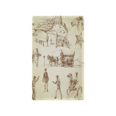 Wild West (1) Unused Blank Wall Plate Cover, Decorative Wall Plate for Home Switches, 4.5 x 2.8 in