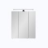 Pelipal Quickset 374 Bathroom Mirror Cabinet in Ribbeck Oak Effect with LED Lighting, 60 cm Wide view 1