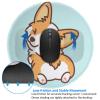 Round Dog-Themed Mouse Pad, Washable, Textured, Stitched Edges, Non-Slip Rubber Base, 7.9 x 7.9 x 0.1 in view 3