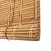 Duchunsheng Retro Bamboo Roman Shade with Side Pull, Customizable, 75% Blackout view 2