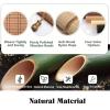 Duchunsheng Retro Bamboo Roman Shade with Side Pull, Customizable, 75% Blackout view 3