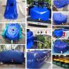 Blue PVC Water Storage Bladder, Portable Emergency Water Tank with Handle, 29/132/396/795 Gallons view 2