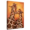 Feeby Canvas Wall Art 80 x 120 cm, African Giraffes, 1-Piece, Brown view 1