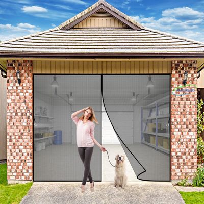 Magnetic Insect Screen Door Curtain, 215 x 185 cm, Black