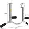 Samnuerly Stainless Steel Wall-Mounted Pull-Up Bar, Silver, 100 × 35 cm view 2