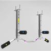 Samnuerly Stainless Steel Wall-Mounted Pull-Up Bar, Silver, 100 × 35 cm view 3