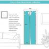 3D Self-Adhesive Door Wallpaper, Beach, Sun and Seascape, 95 x 215 cm view 4