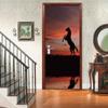 3D Horse Door Wallpaper Sticker, Self-Adhesive, 88 x 200 cm view 1