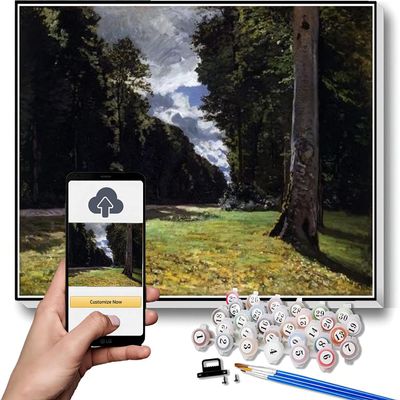 Paint by Numbers for Adults, The Pavé de Chailly in the Fontainebleau Forest by Claude Monet, DIY Canvas Kit