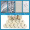 DUBUSH 4-Piece 4-Inch Sponge Fiber Polishing Pad Set for Stone Renovation view 4