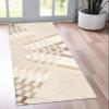 Long Hallway Runner Rug, Non-Slip Washable Abstract Polyester, 70 x 500 cm view 4
