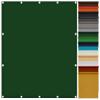 Rectangular Waterproof Shade Sail 1.5 x 1.5 m, UV and Wind Protection with Rings and Ropes, Dark Green view 1