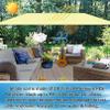 Rectangular Waterproof Shade Sail 1.5 x 1.5 m, UV and Wind Protection with Rings and Ropes, Dark Green view 4
