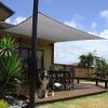 Rectangular Sun Shade Sail 5.5 x 6 m, Water- and Wind-Resistant, Tear-Resistant, Light Gray view 2