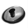 Pair of Cylinder-Hole Rosettes Compatible with Yale-Style Holes for Door Locks, Round Satin Chrome view 4