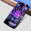 EuoDuo PU Leather Wallet Flip Case Compatible with Samsung Galaxy S10e, Purple Tiger view 2