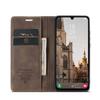 mvced Phone Case Compatible with Samsung Galaxy A24 4G, Premium Leather Flip Case with Stand Function, Coffee view 2