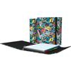 Grafopls Ring Binder with Refill and Flap, 4 D-Rings, 25 mm, NYC Bits & Bobs Pop-Up Design view 1