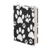 Dolyues Stretchable Book Cover with Dog Paw Print Pattern view 1