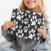 Dolyues Stretchable Book Cover with Dog Paw Print Pattern view 4