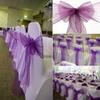 Egurs Organza Chair Sashes, 18 x 275 cm, Grass Green, 15-Pack view 3