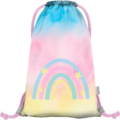 Baagl Rainbow Gym Drawstring Bag for Girls