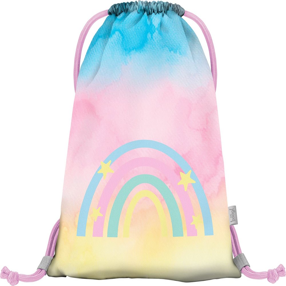 Baagl Rainbow Gym Drawstring Bag for Girls