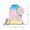 Baagl Rainbow Gym Drawstring Bag for Girls view 2