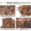 DGSFES Outdoor Military Camouflage Net, Sunshade & Privacy Screen, 4 x 13 m view 3