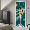 3D Self-Adhesive Door Mural, Space Astronaut, 95 x 215 cm view 2