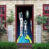 3D Space Astronaut Door Wall Sticker, Self-Adhesive, 95 x 215 cm view 1
