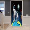 3D Space Astronaut Door Wall Sticker, Self-Adhesive, 95 x 215 cm view 3