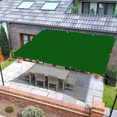Garden Shade Sail 1 x 2.2 m, Dark Green, 98% UV Protection