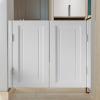 DAKAJA Solid Wood Saloon Swing Door for Hallways, Cafés, Bars, Bathrooms, Balconies and Kitchens, 95 x 90 cm view 1