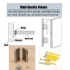 DAKAJA Solid Wood Saloon Swing Door for Hallways, Cafés, Bars, Bathrooms, Balconies and Kitchens, 95 x 90 cm view 4