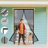 Magnetic Fly Screen Door Curtain, 280 x 220 cm, No Drilling, Black view 1
