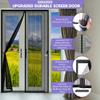 Magnetic Fly Screen Door Curtain, 280 x 220 cm, No Drilling, Black view 3