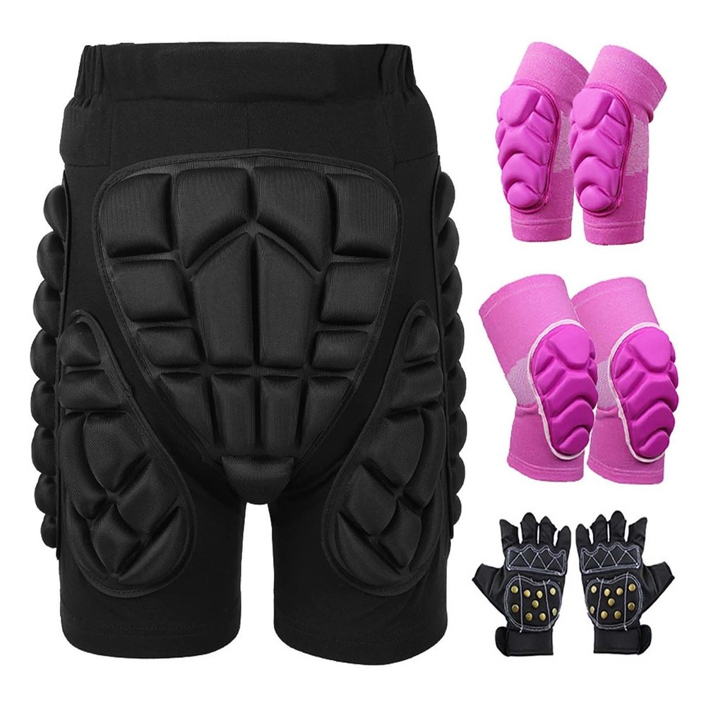 YILIN 3D EVA-Padded Protective Hip Shorts, D1, 3XL