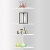 ZOFORTY 4-Tier Corner Shelf, White, 26 cm / 10.2 in view 1