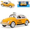 Motormax Volkswagen Beetle Taxi, Yellow/White, 1:24 Model Car view 1