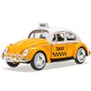 Motormax Volkswagen Beetle Taxi, Yellow/White, 1:24 Model Car view 3