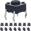 SCHIK 100-Pack 6 x 6 x 4.3 mm PCB Momentary Tactile Push Button Switches, 4-Pin DIP view 1