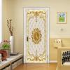 Self-Adhesive 3D Door Wallpaper, Golden Soft Package, 77 × 200 cm view 2
