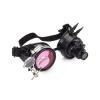 WORNEW Punk Retro Steampunk Gothic Glasses, Black, One Size view 1
