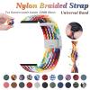 BANDKIT Braided Nylon Watch Band with Elastic Buckle for Garmin Fenix 7/7X, 6/6X Pro, 5X/5, 3HR, 945, S60 and S62, QuickFit 22 mm, Agate view 3