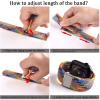 BANDKIT Braided Nylon Watch Band with Elastic Buckle for Garmin Fenix 7/7X, 6/6X Pro, 5X/5, 3HR, 945, S60 and S62, QuickFit 22 mm, Agate view 4