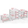 Multilevel Speaker Stand with Wheels, White Maple view 2