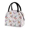 Lsjuee Paris Eiffel Tower Flower Lunch Bag, Insulated Waterproof Cooler Tote, Thermal Lunch Box Handbag for Women, Men, Adults and Girls, Outdoor view 2